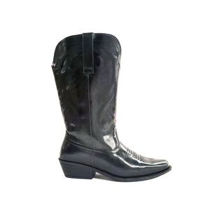 New Black Wide Calf Cowgirl Boot Sizes 7-13 Wide